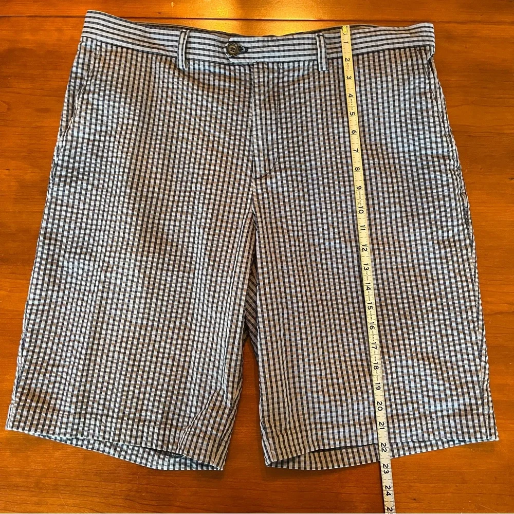 Banana Republic Shorts Blue Emerson Seersucker cotton 11” Men's 36